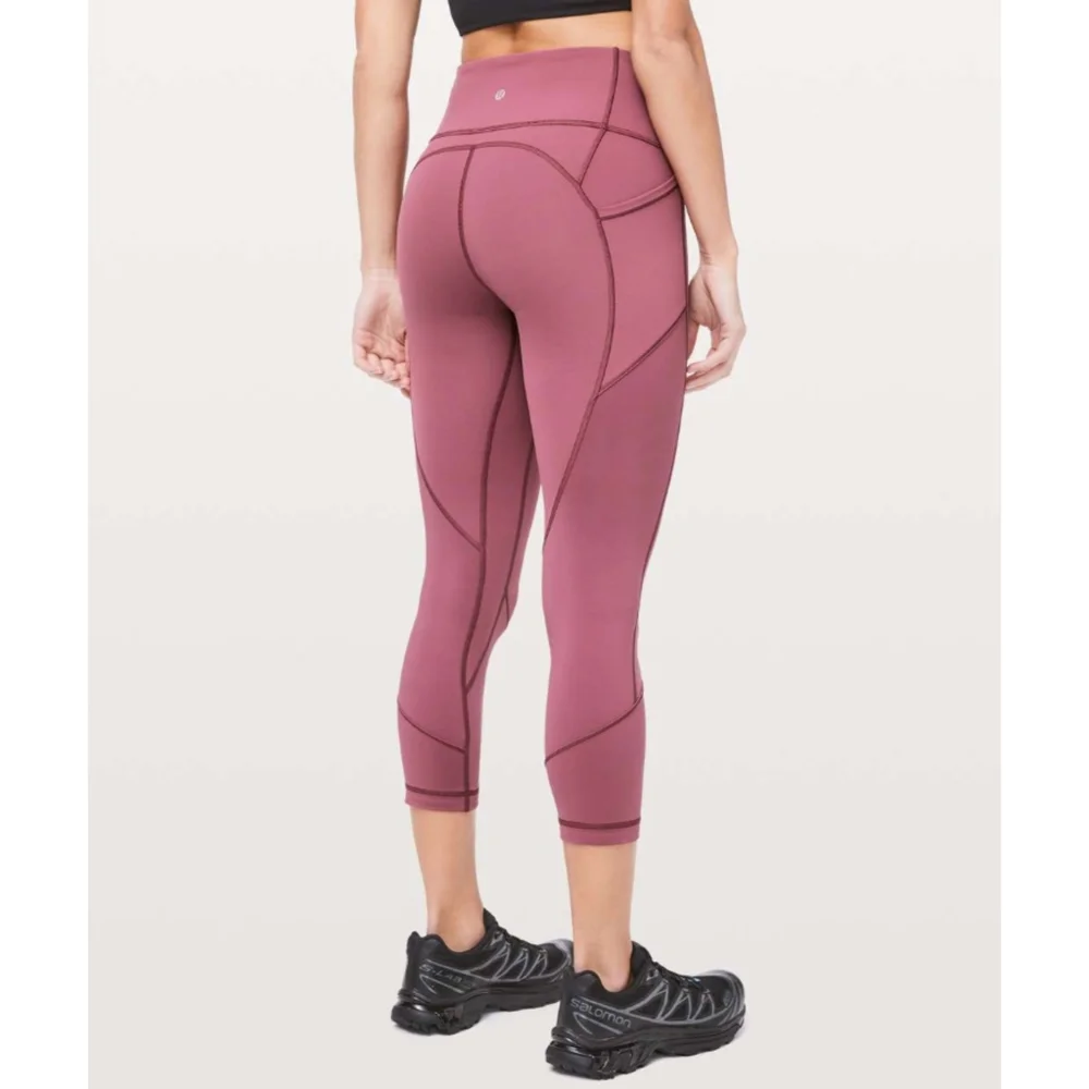 🦄Lululemon All The Right Places Crop II 23" | Misty Merlot - Picture 2 of 10